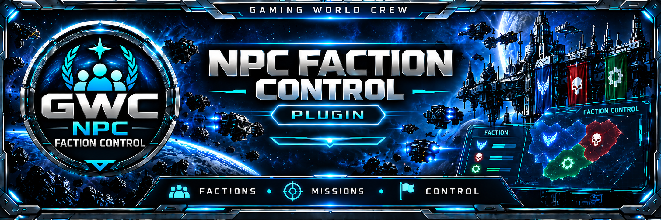 Banner GWC Space Engineers NPC Faction Control Plugin